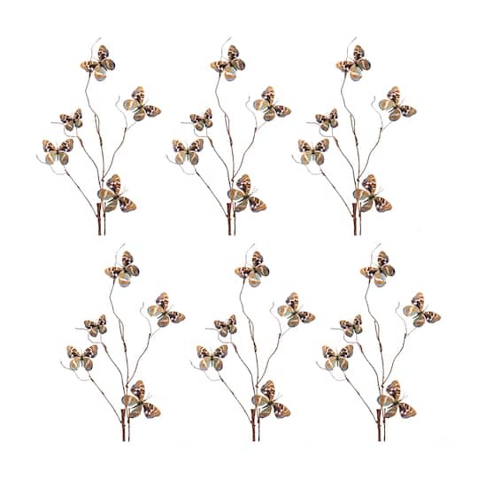 Orange Butterfly Spray, 6ct.